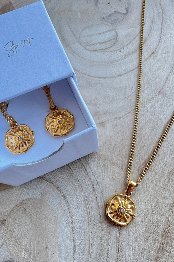 Wild Spirit Blaze Gold Plated Waterproof Necklace