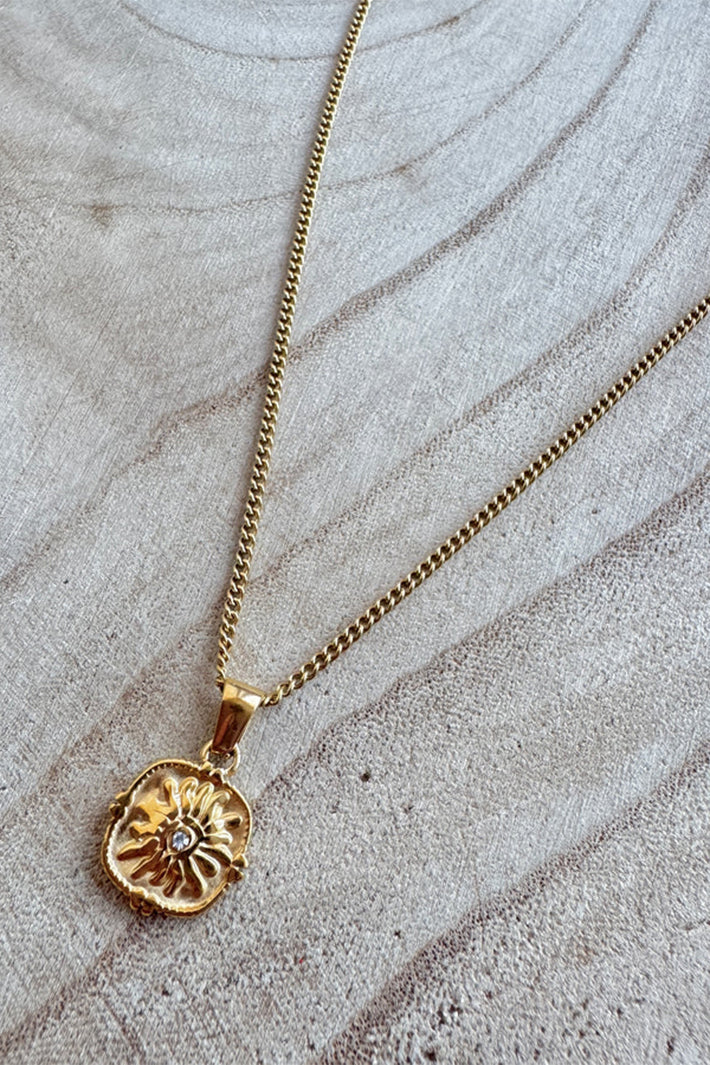 Wild Spirit Blaze Gold Plated Waterproof Necklace