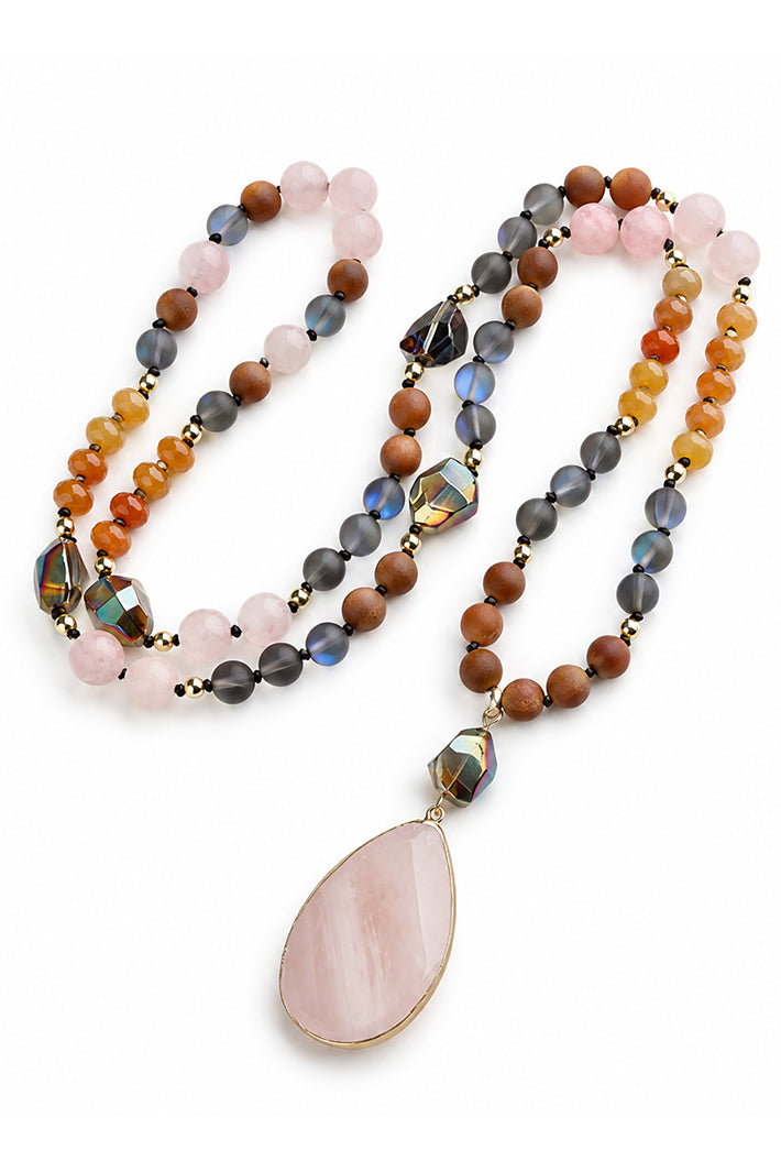 Wild Spirit Blossom Amaris Pink Necklace, front view
