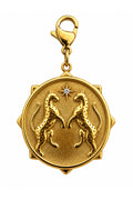 Wild Spirit Cheetah Gold Hook Charm, front view