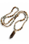 Wild Spirit Dalmatian Sahara Beige Necklace, front view