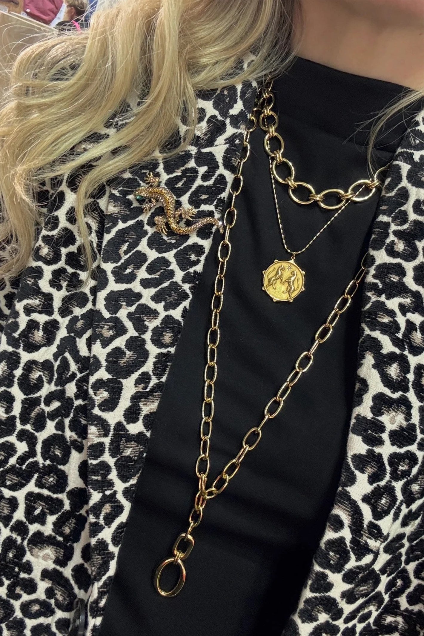 Wild Spirit Luxe Chunky Gold Plated Necklace