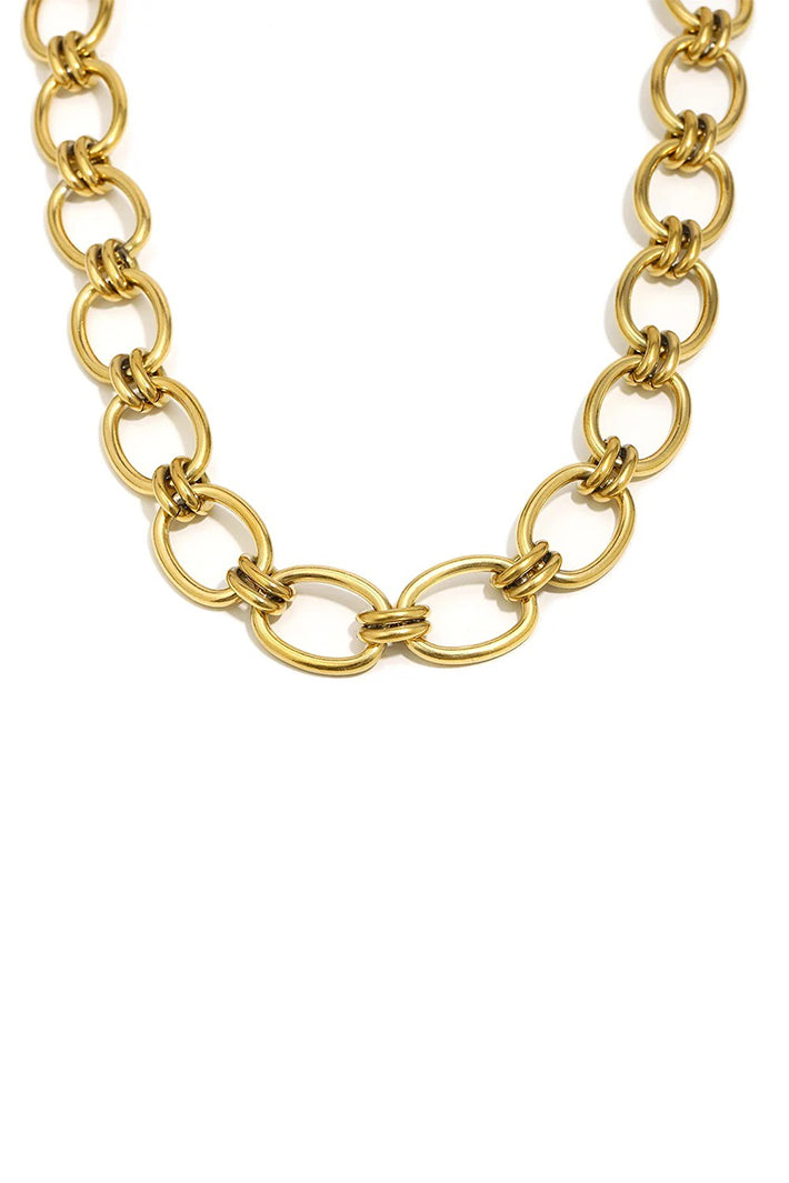 Wild Spirit Luxe Chunky Gold Plated Necklace