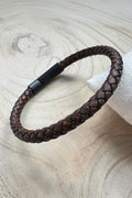 Wild Spirit Otis Brown Men's Plaited Leather Bracelet