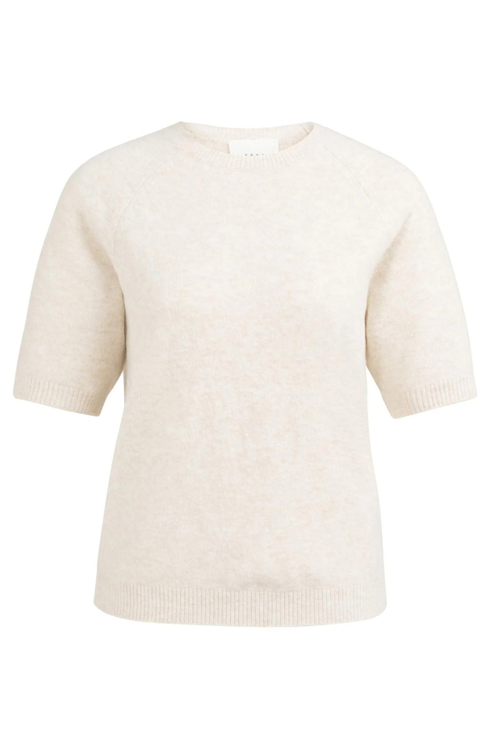Yaya 01-000458-602 Kit Beige Melange Short Sleeve Jumper