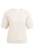 Yaya 01-000458-602 Kit Beige Melange Short Sleeve Jumper