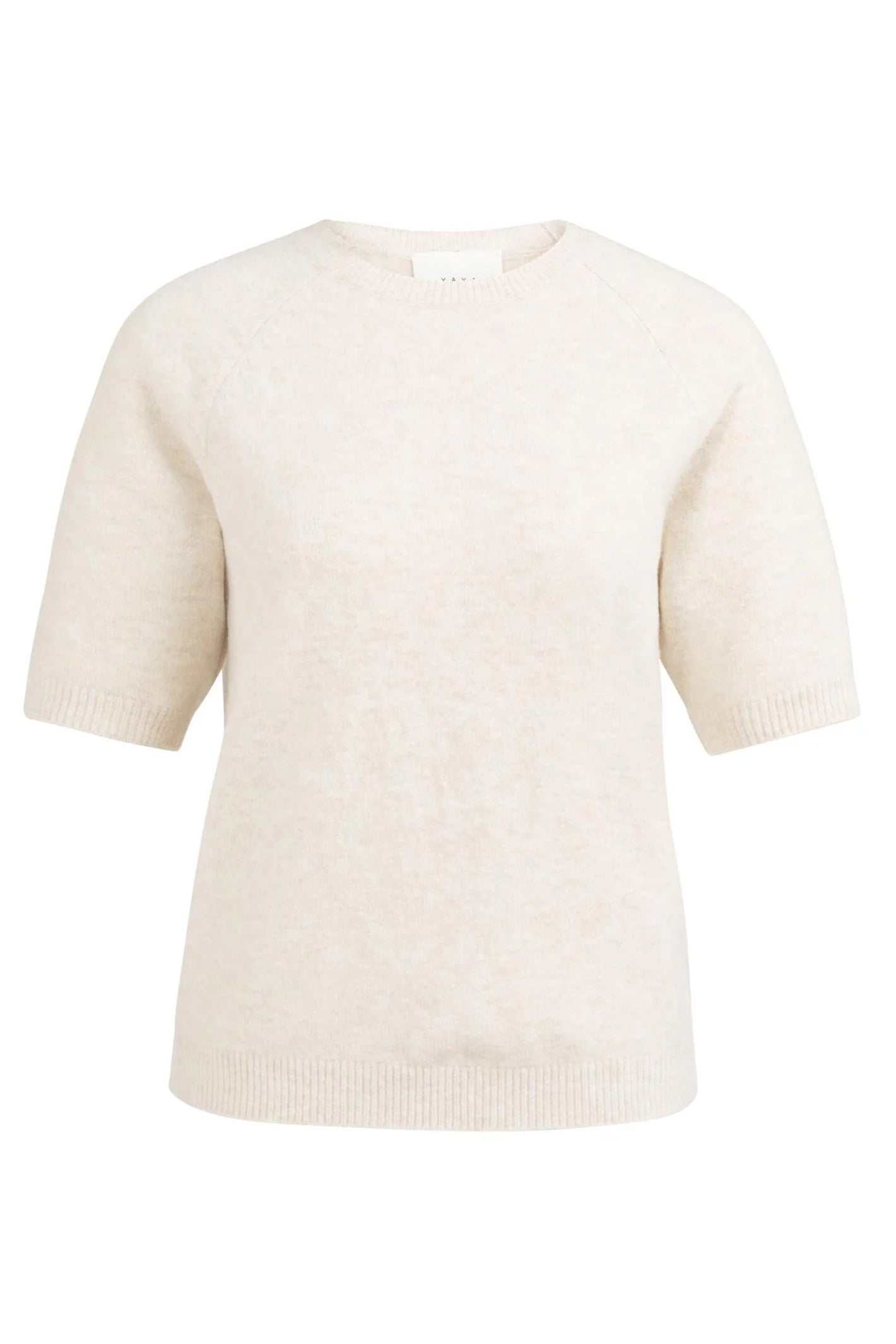Yaya 01-000458-602 Kit Beige Melange Short Sleeve Jumper
