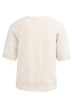 Yaya 01-000458-602 Kit Beige Melange Short Sleeve Jumper