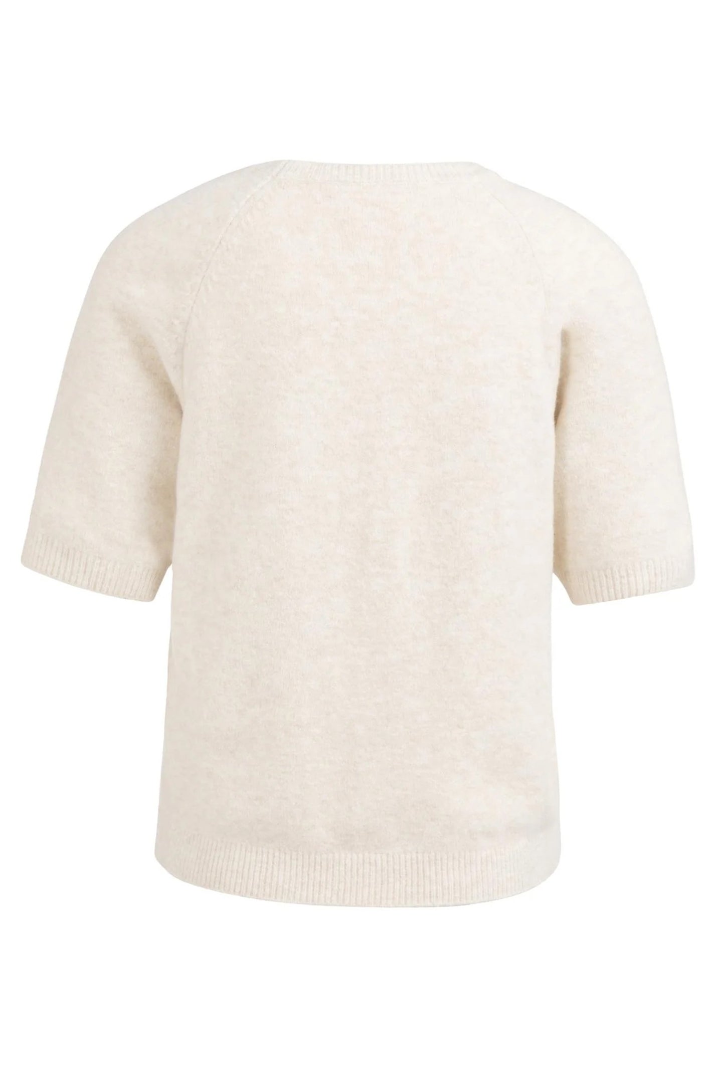 Yaya 01-000458-602 Kit Beige Melange Short Sleeve Jumper