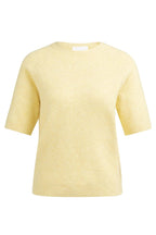 Yaya 01-000458-602 Reed Yellow Melange Short Sleeve Jumper