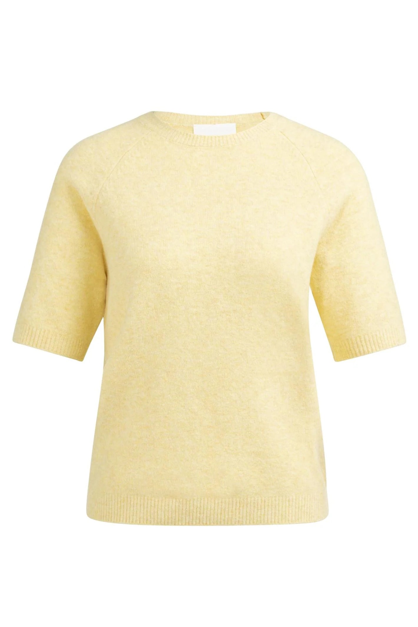 Yaya 01-000458-602 Reed Yellow Melange Short Sleeve Jumper