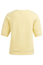 Yaya 01-000458-602 Reed Yellow Melange Short Sleeve Jumper