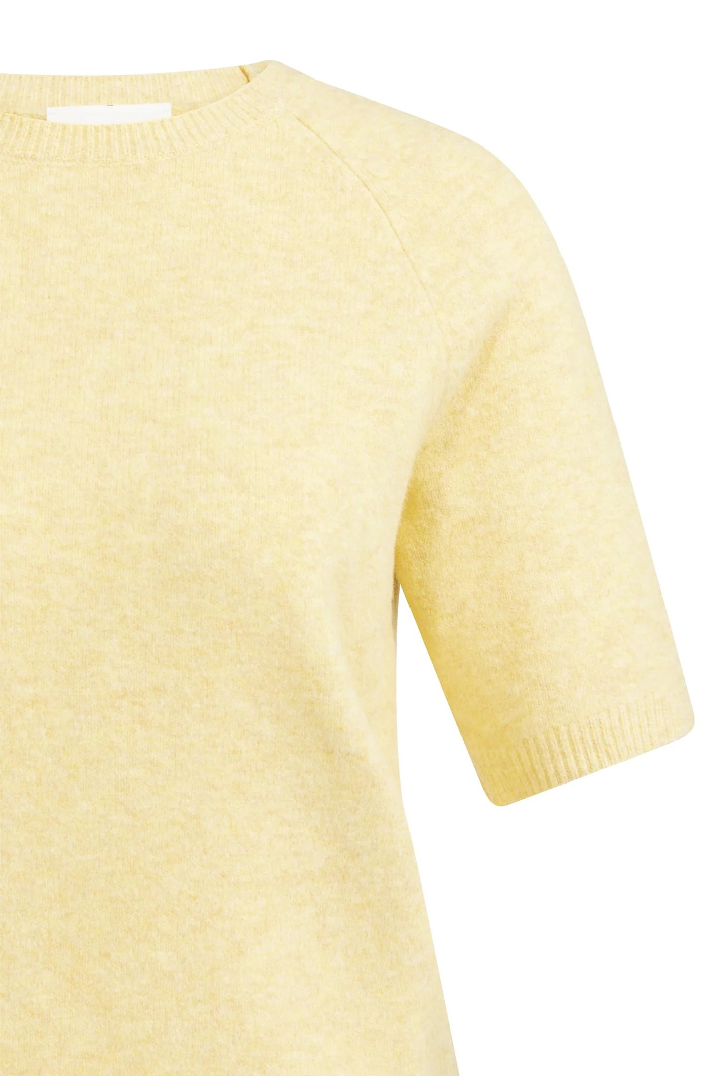 Yaya 01-000458-602 Reed Yellow Melange Short Sleeve Jumper