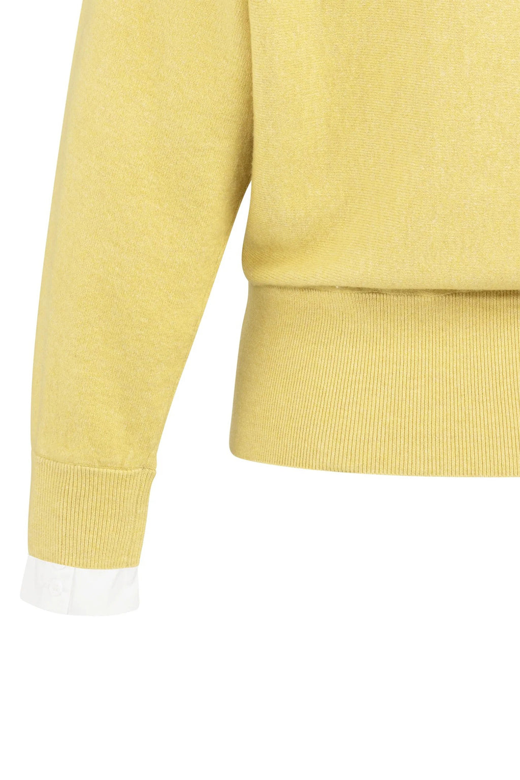 Yaya 01-000546-601 Dried Green Moss Melange Twofer Cotton Jumper