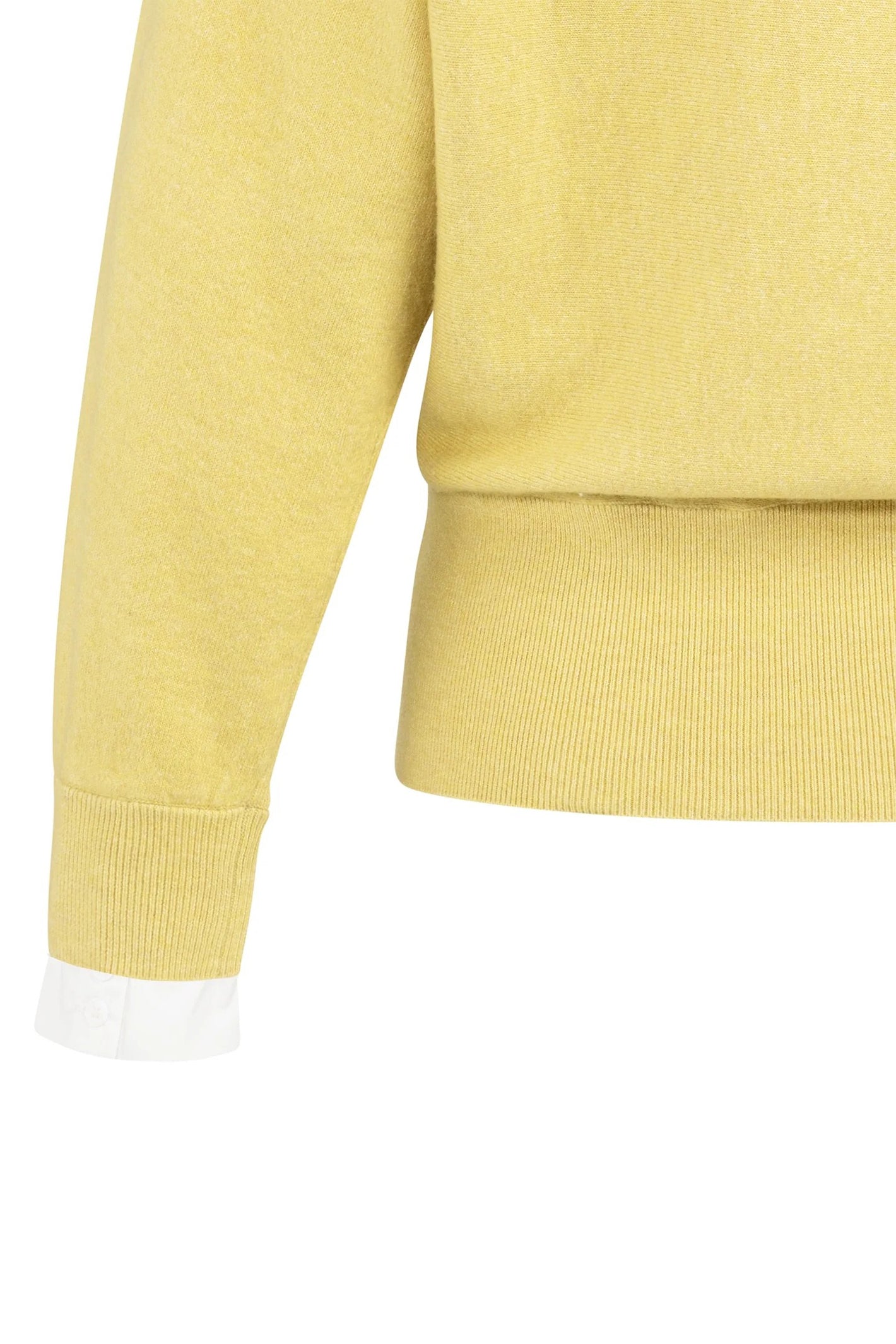 Yaya 01-000546-601 Dried Green Moss Melange Twofer Cotton Jumper