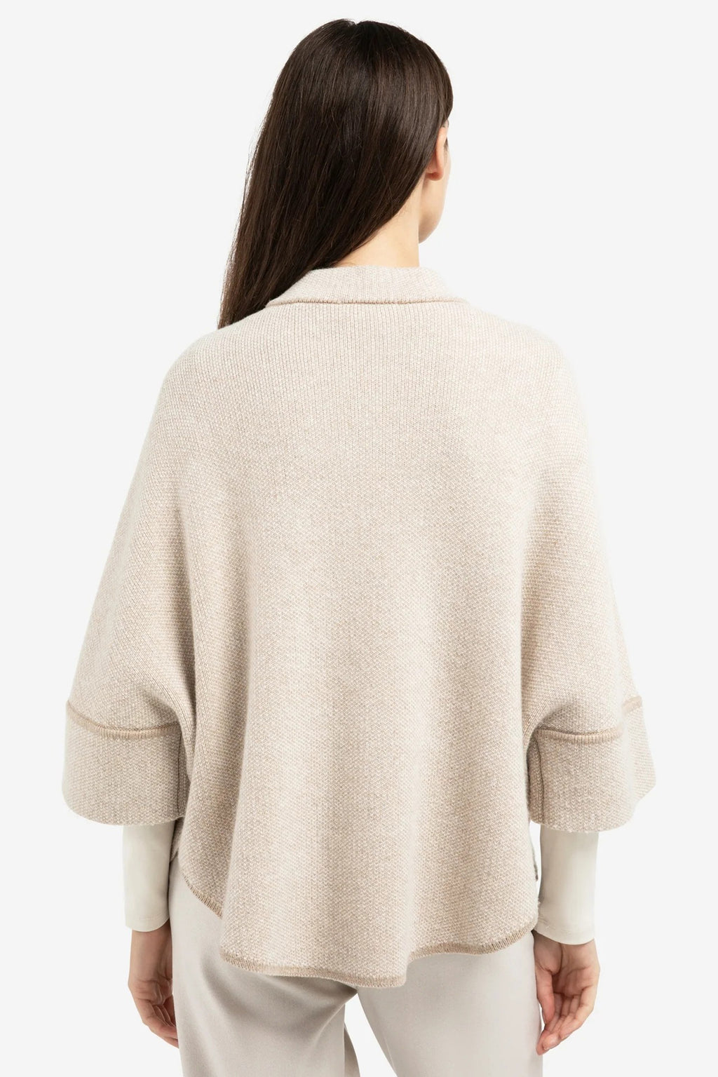 Yaya 01-010141-601 Oxford Tan Brown Dessin Chunky Knit Cardigan