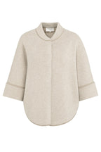 Yaya 01-010141-601 Oxford Tan Brown Dessin Chunky Knit Cardigan