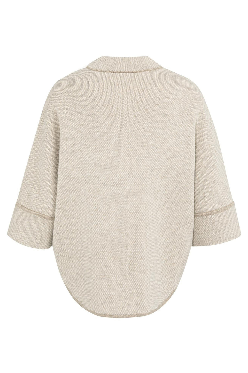 Yaya 01-010141-601 Oxford Tan Brown Dessin Chunky Knit Cardigan
