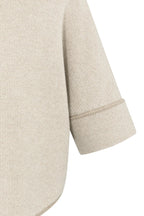 Yaya 01-010141-601 Oxford Tan Brown Dessin Chunky Knit Cardigan