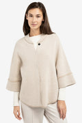 Yaya 01-010141-601 Oxford Tan Brown Dessin Chunky Knit Cardigan