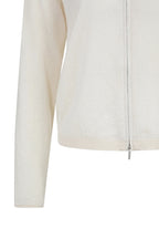 Yaya 01-010143-602 Kit Beige Zip Front High Neck Cardigan
