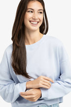 Yaya 01-109114-603 Ice Blue Lightweight Crew Neck Jumper
