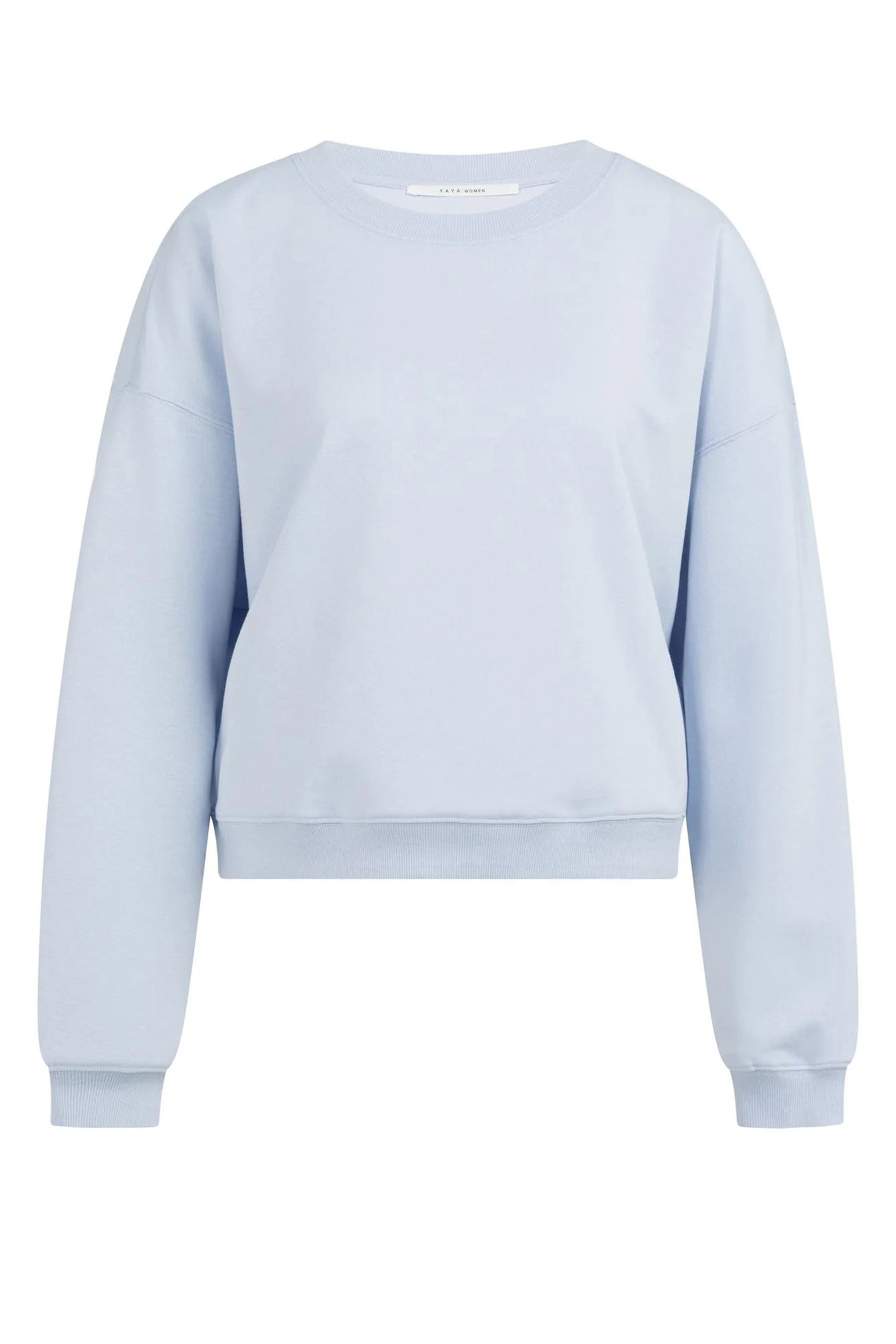 Yaya 01-109114-603 Ice Blue Lightweight Crew Neck Jumper