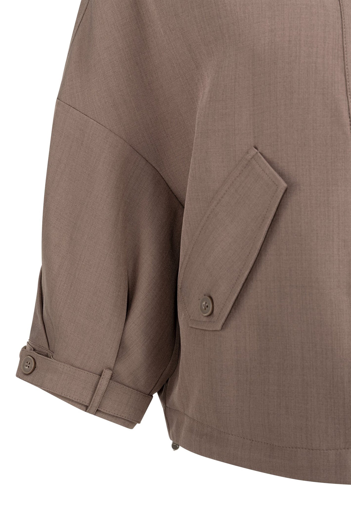 Yaya 01-201206-603 Deep Taupe Brown Shirt Jacket