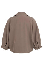 Yaya 01-201206-603 Deep Taupe Brown Shirt Jacket