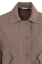 Yaya 01-201206-603 Deep Taupe Brown Shirt Jacket