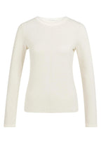 Yaya 01-709352-602 Kit Beige Dessin Stripe Long Sleeve Top