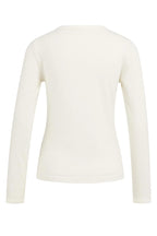 Yaya 01-709352-602 Kit Beige Dessin Stripe Long Sleeve Top