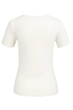 Yaya 01-719085-603 Off White Short Sleeve T-Shirt