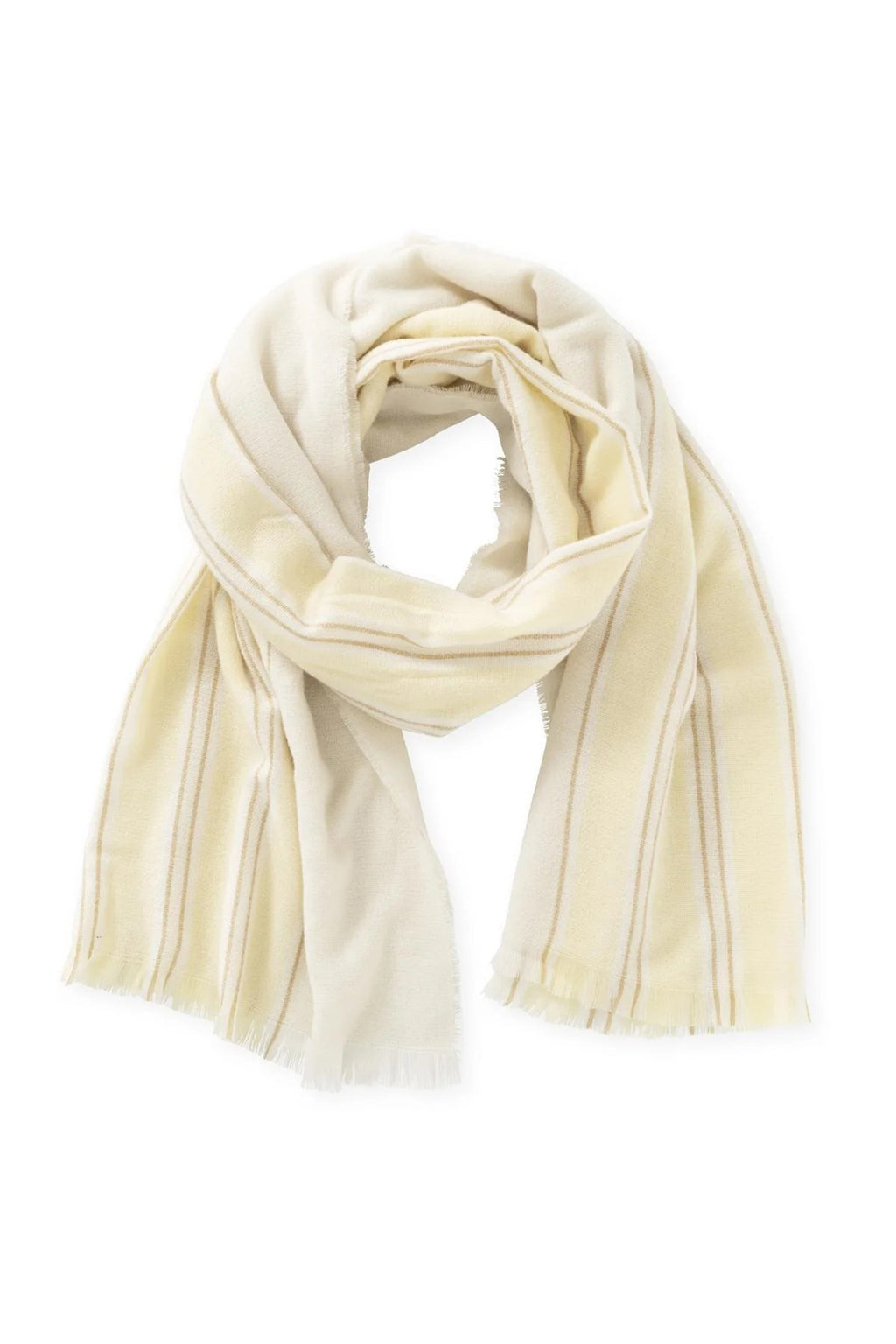 Yaya 03-501045-602 Kit Beige Stripe Scarf