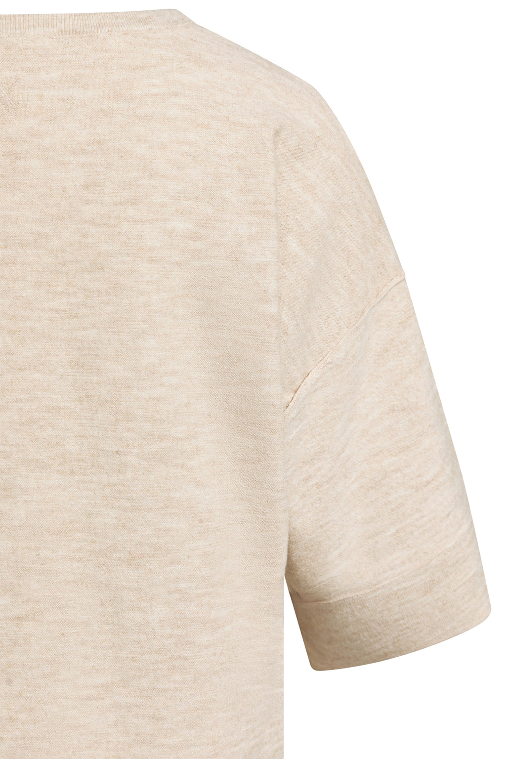 Yaya Beige Melange Top 01-000621-608, seam detail