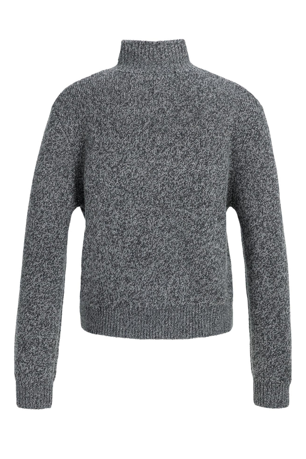 Yaya Dark Anthracite Melange Button Cardigan 01-010179-610, back packshot