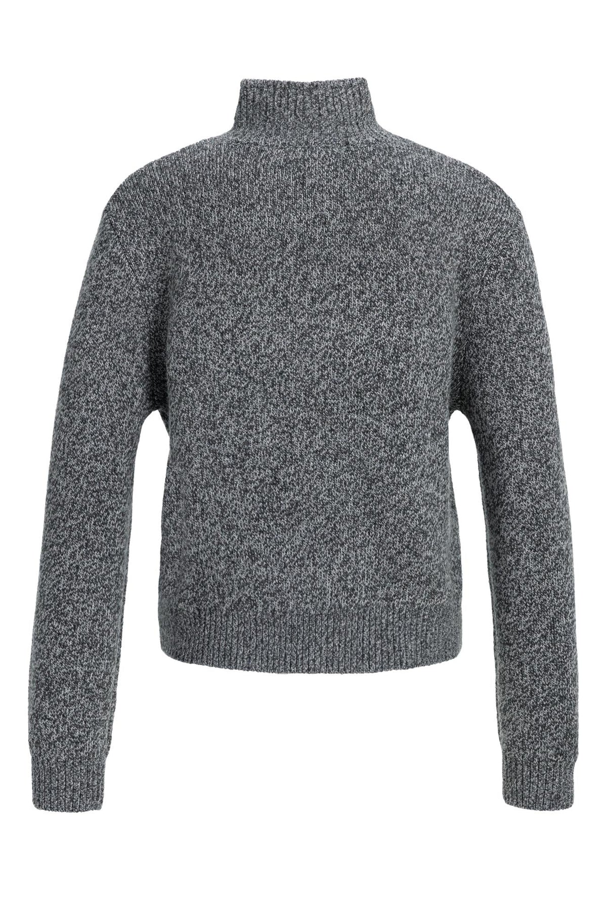 Yaya Dark Anthracite Melange Button Cardigan 01-010179-610, back packshot