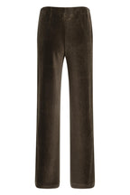 Yaya Delicioso Brown Wide Leg Trousers 01-309292-610, back packshot