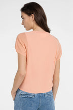 YAYA 01-000578-604 Peach Palazzo Orange T-Shirt
