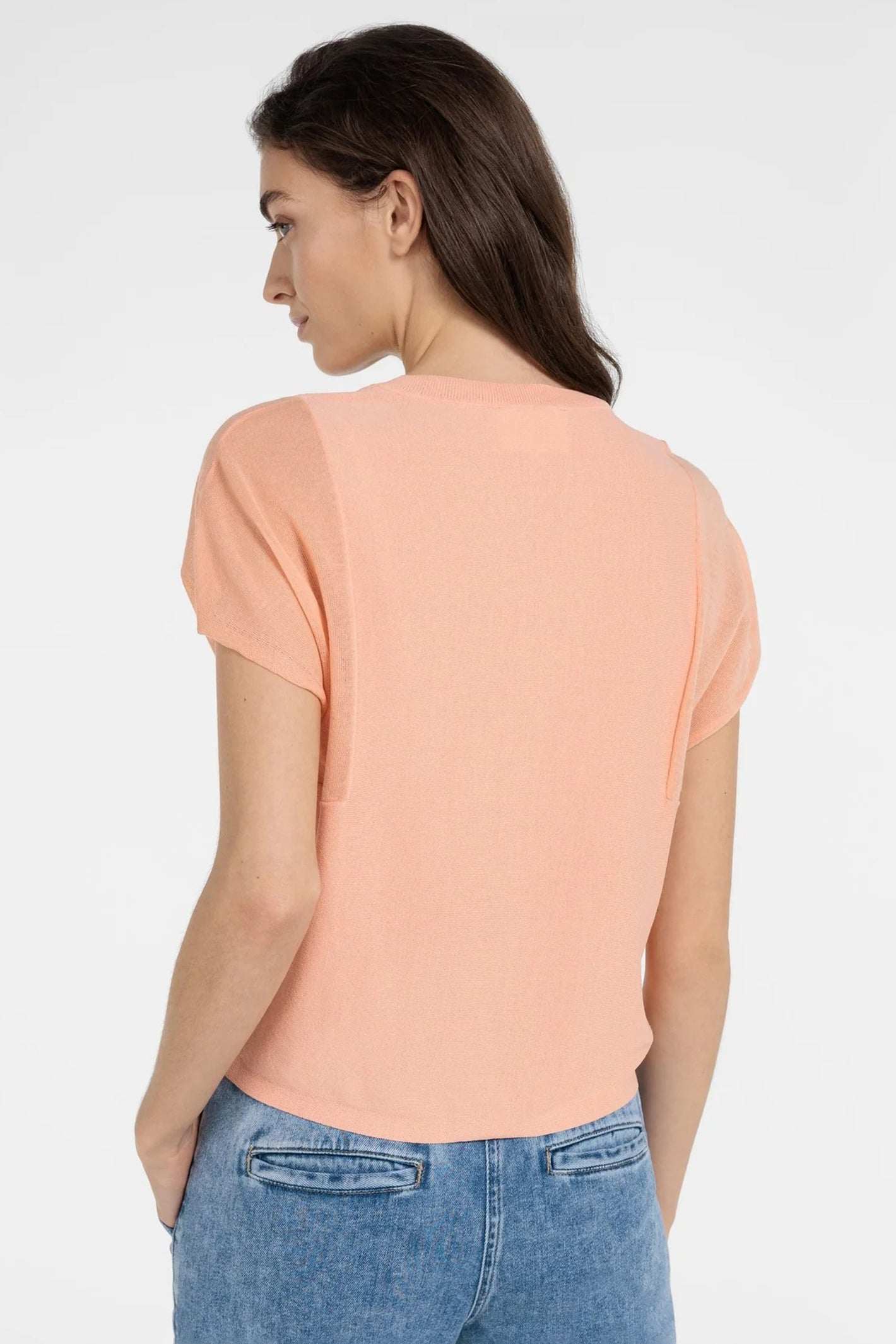 YAYA 01-000578-604 Peach Palazzo Orange T-Shirt