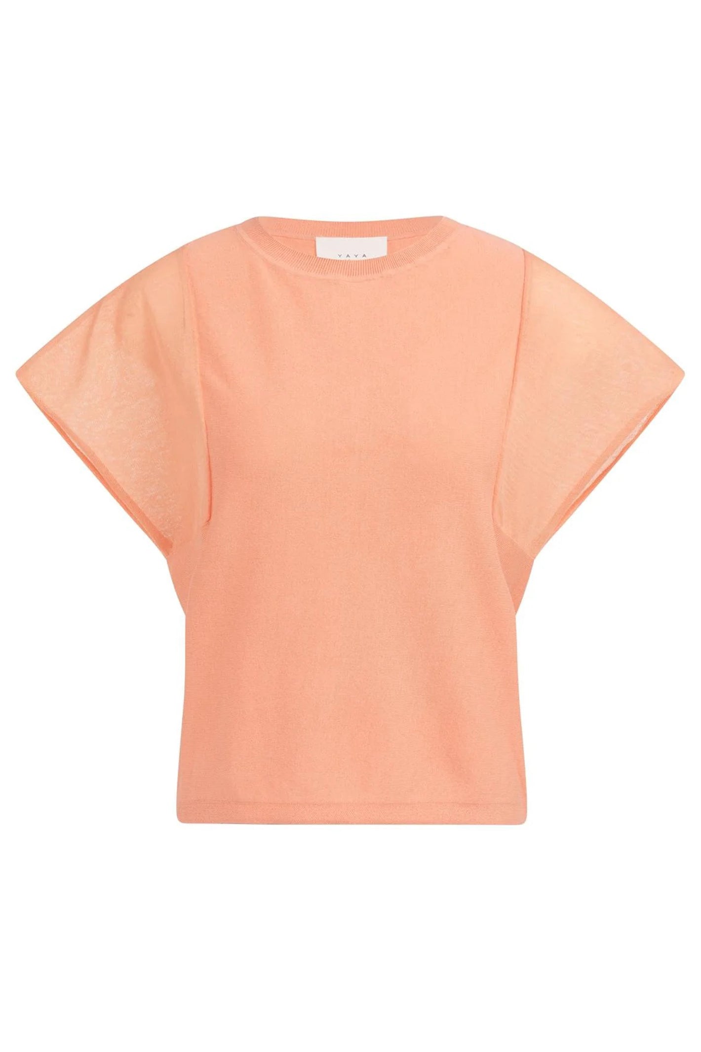 YAYA 01-000578-604 Peach Palazzo Orange T-Shirt